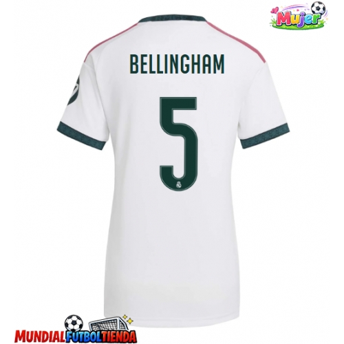 Camiseta Real Madrid Jude Bellingham #5 Primera Equipación Replica 2026-27 para mujer mangas cortas